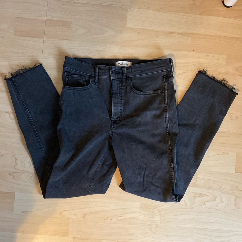 Madewell Black Frayed Edge Jeans - Size 27 -